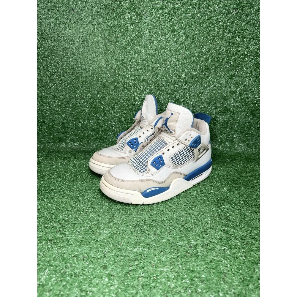 Air Jordan 4 Retro GS Military Blue 2024 HF4281-141 Boys Size 3.5Y Womens Size 5